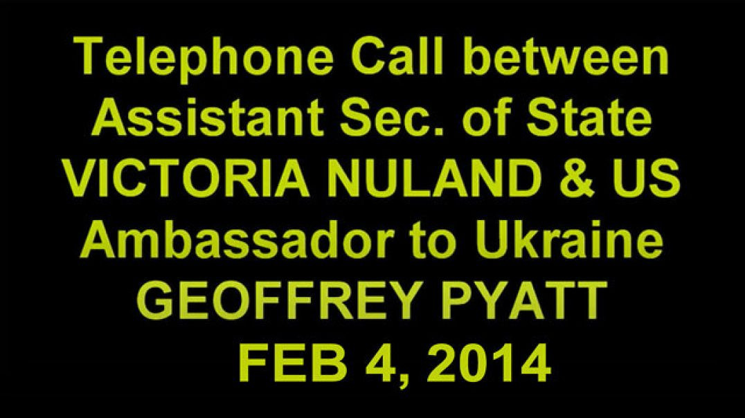 2014 UKRAINE COUP Victoria Nuland - Geoffrey Pyatt Leaked Phone Call